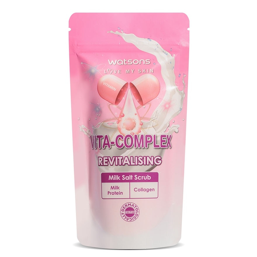 WATSONS Revitalising Milk Collagen And Vita-Complex Milk Salt Scrub 300g
