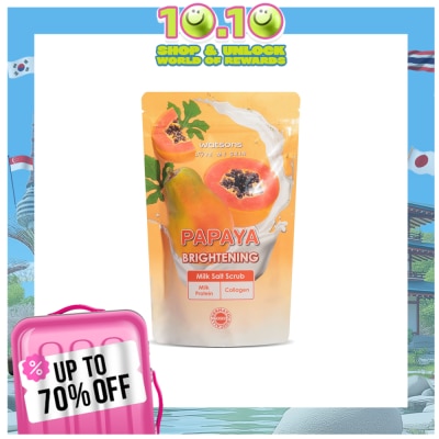 WATSONS WATSONS Brightening Milk Collagen And Papaya Milk Salt Scrub 600g