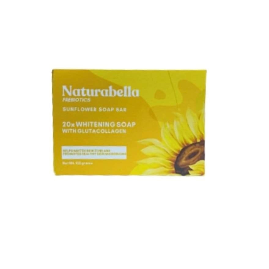 NATURABELLA Sunflower Soap Bar (20X Whitening Soap W/ Glutacollagen)