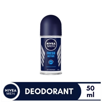 NIVEA NIVEA NIVEA Men Fresh Active Anti-Perspirant Deodorant Roll On 50ml