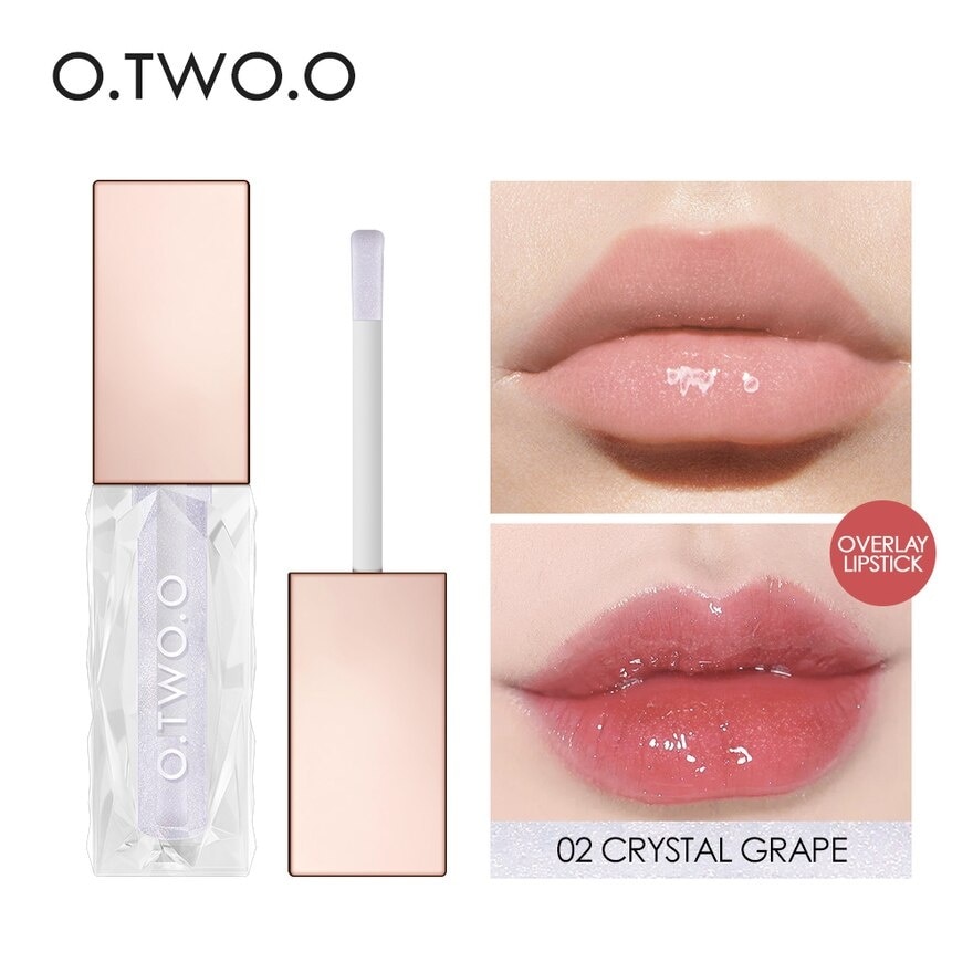 OTWOO Clear Crystal Berry Lip Gloss 02 Crystal Grape