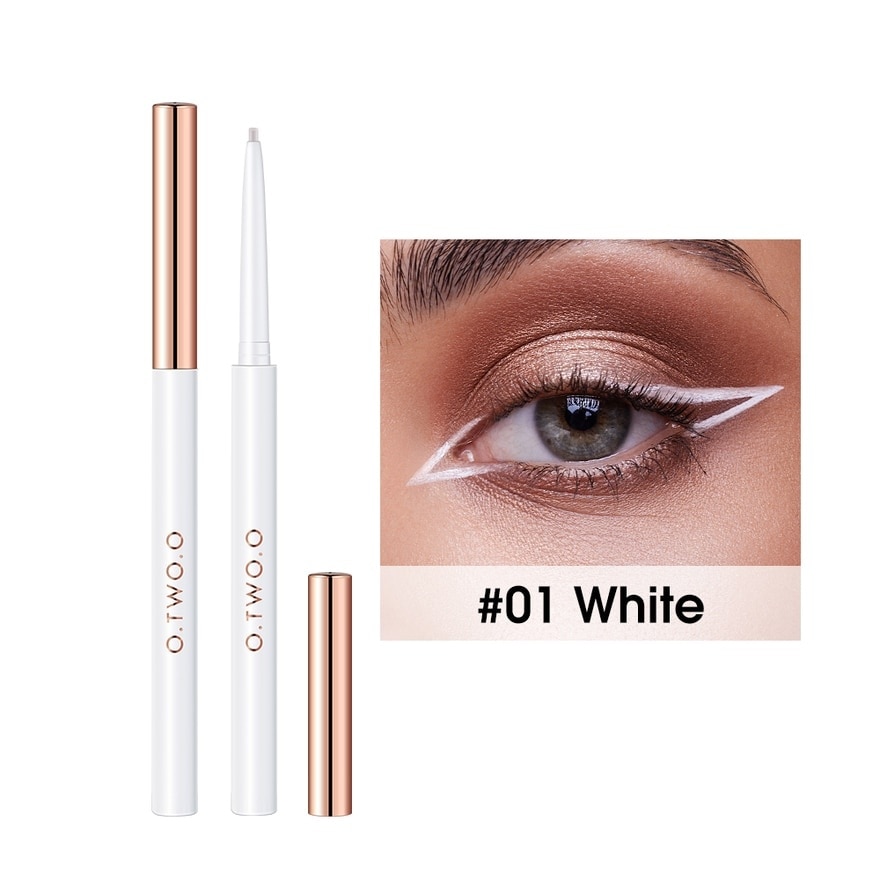 O.TWO.O DEXTEROUS AND ACCURATE ULTRA-FINE EYELINER GEL PEN 01 WHITE