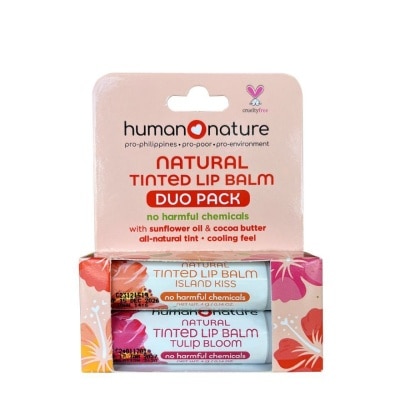 HUMAN NATURE HUMAN NATURE Tinted Lip Balm Duo Blister Pack 4g
