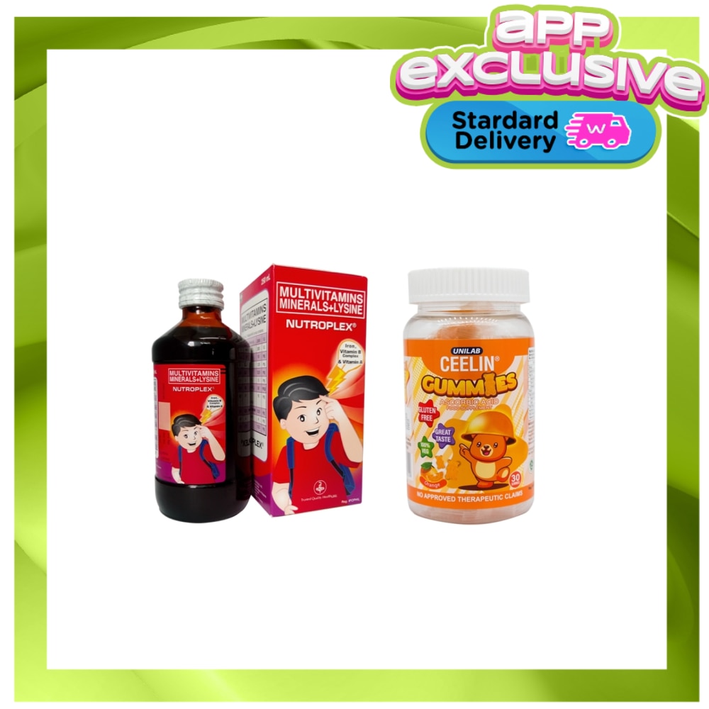 CEELIN Nutroplex 250ml and Ceelin Gummies 30s (Available in Standard Home Delivery Only)
