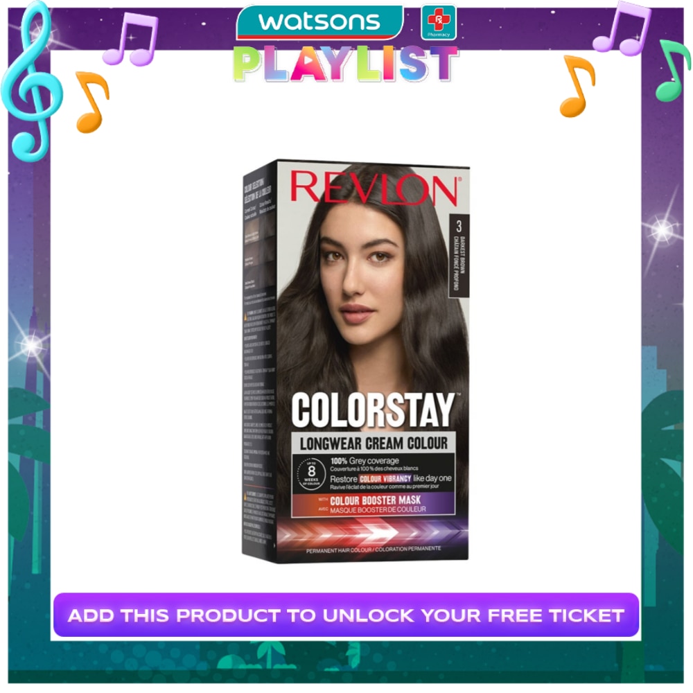 REVLON Colorstay Longwear Cream Colour  3 Darkest Brown