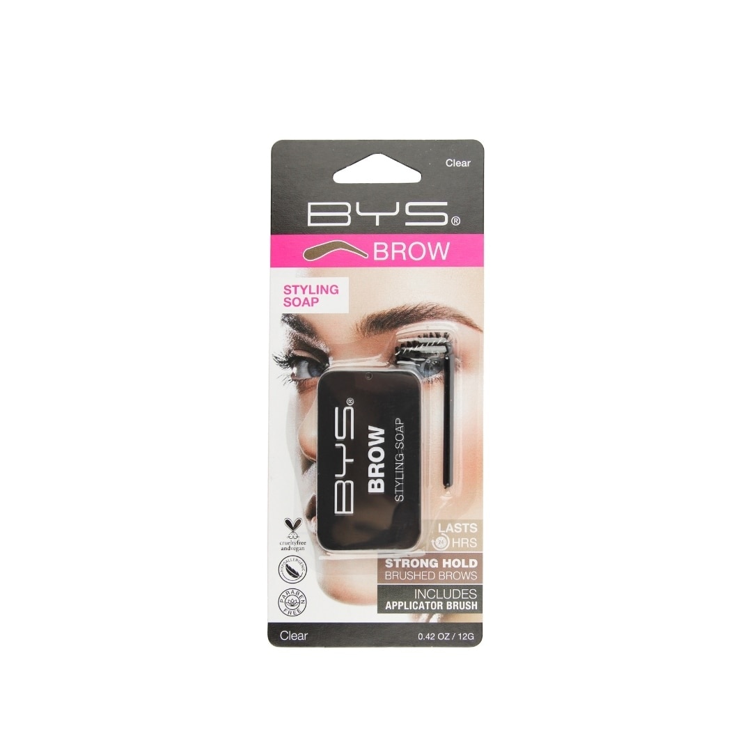 BYS Brow Styling Soap Tin Wth Brush Clear
