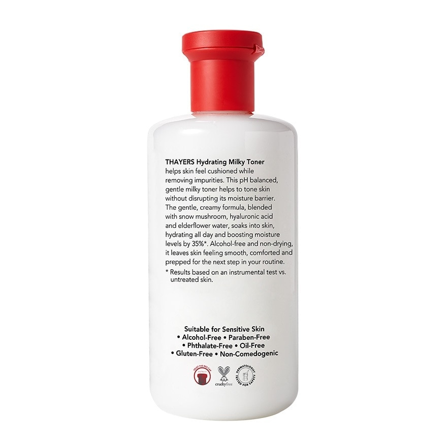 THAYERS Milky Hydrating Alcohol-Free Facial Toner With Snow Mushroom And Hyaluronic Acid 355ml