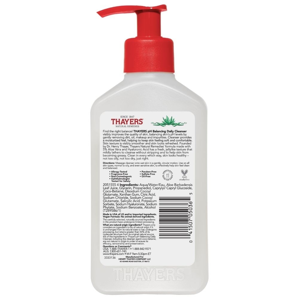 THAYERS Ph Balancing Gentle Cleanser With Aloe Vera 237ml