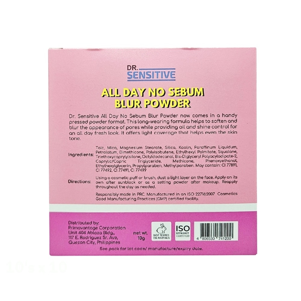 DR SENSITIVE All Day No Sebum Blur Powder Natural 10g