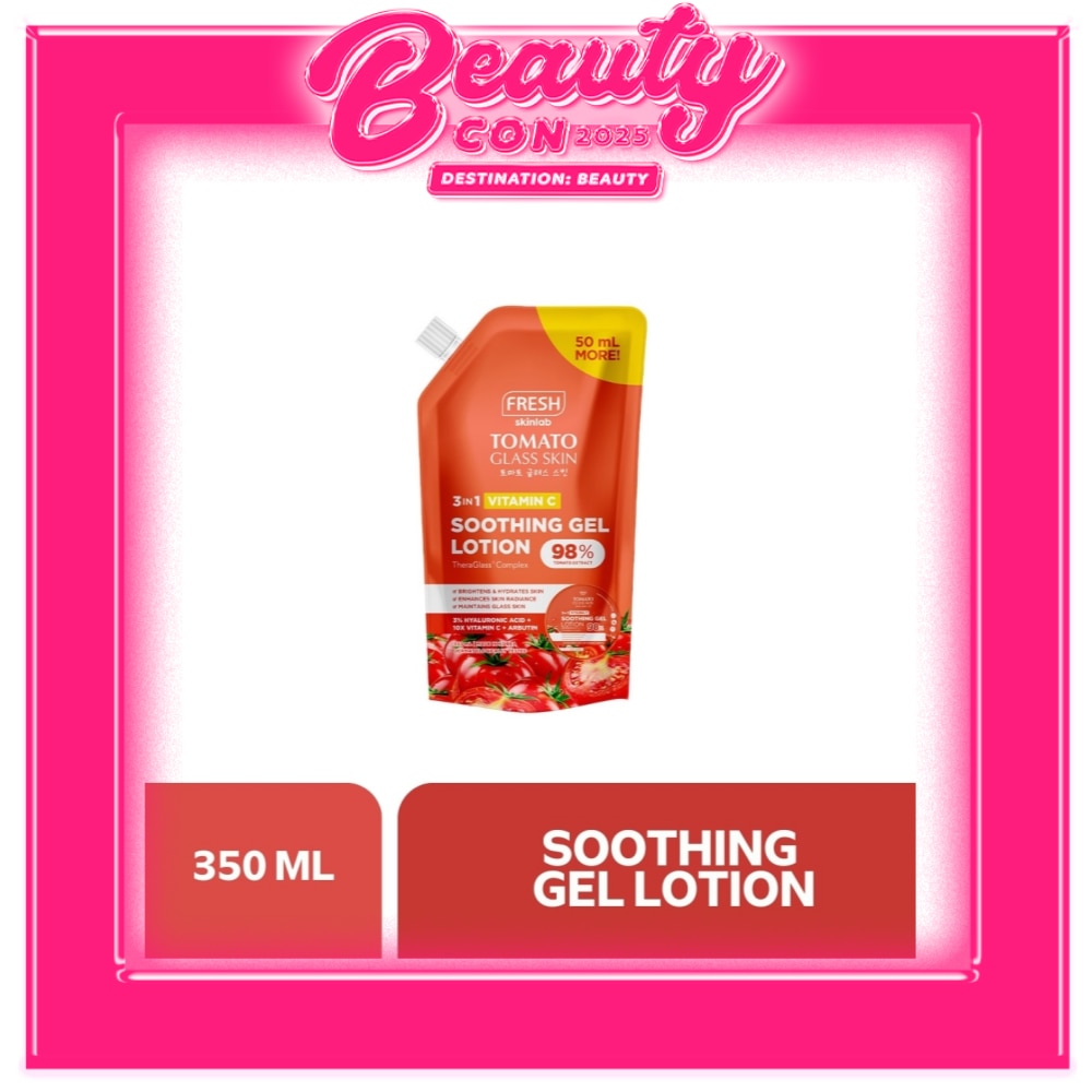 FRESH Skinlab Tomato Glass Skin 3 in 1 Vitamin C Soothing Gel Lotion 350ml