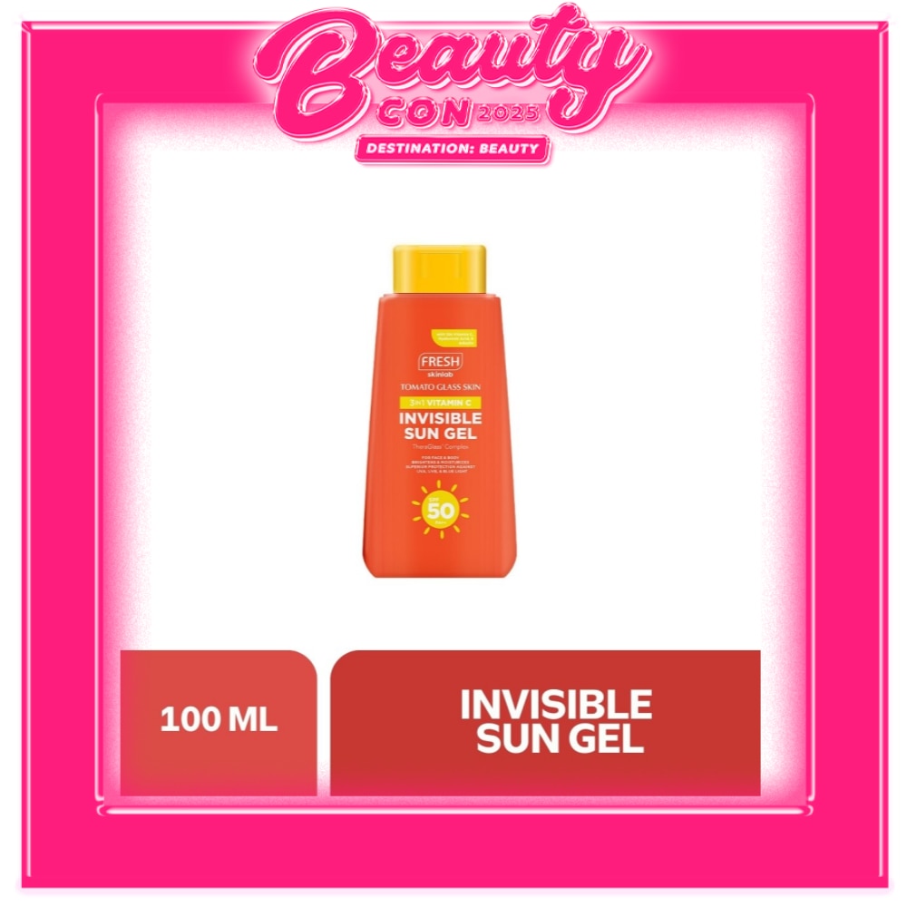 FRESH Skinlab Tomato Glass Skin 3 in 1 Vitamin C Invisible Sun Gel SPF 50 100ml