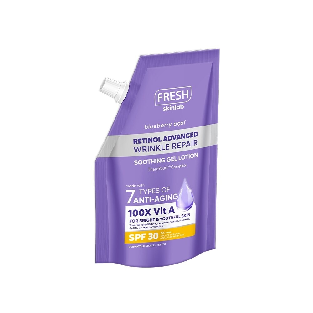 FRESH Skinlab Blueberry Acai Retinol Advance Wrinkle Repair Soothing Gel Lotion SPF 30 200ml