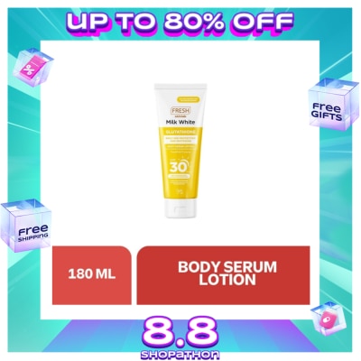 FRESH FRESH Skinlab Milk White Glutathione Body Serum Lotion SPF 30 180ml
