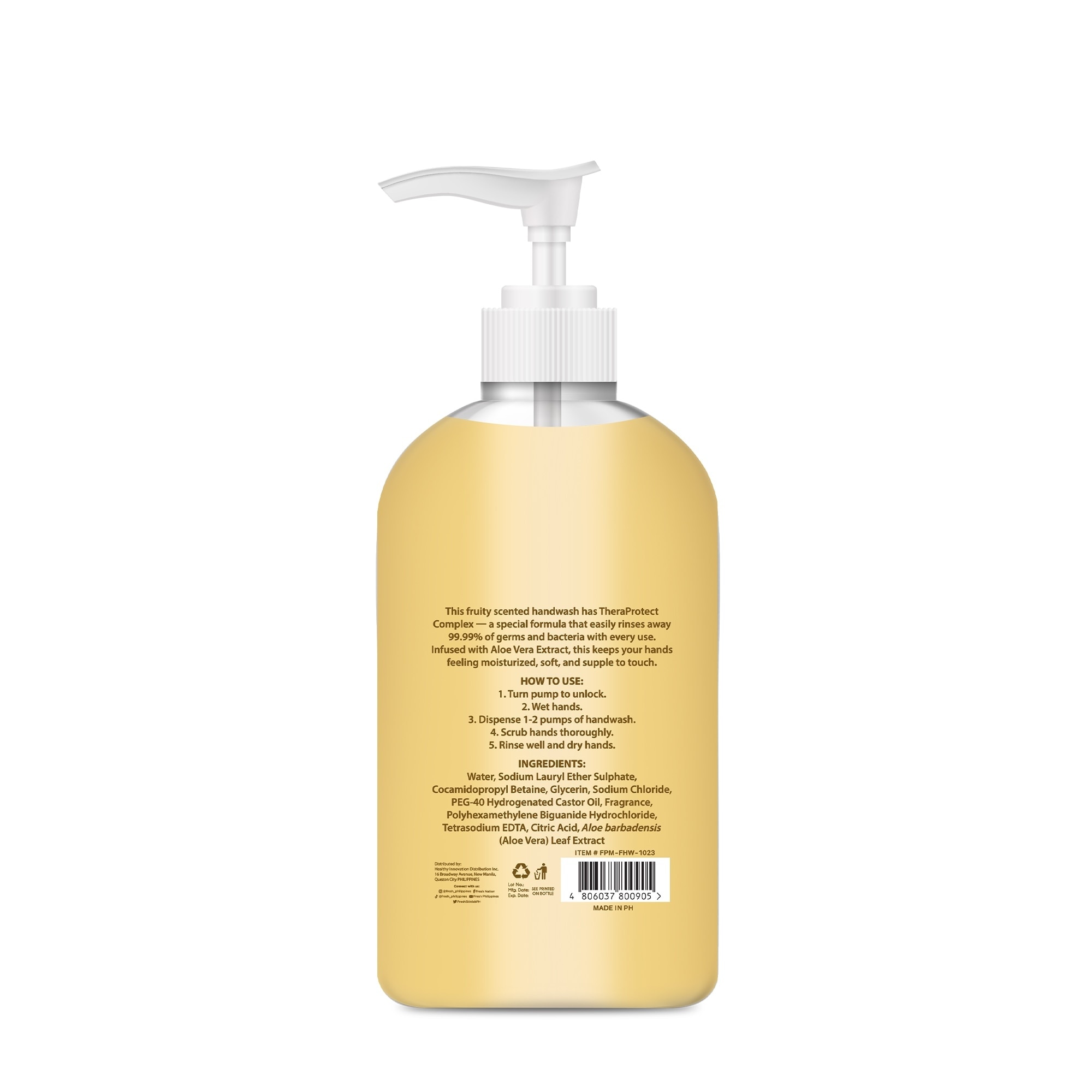 FRESH Peach Mango Fragrance Hand Wash 400ml