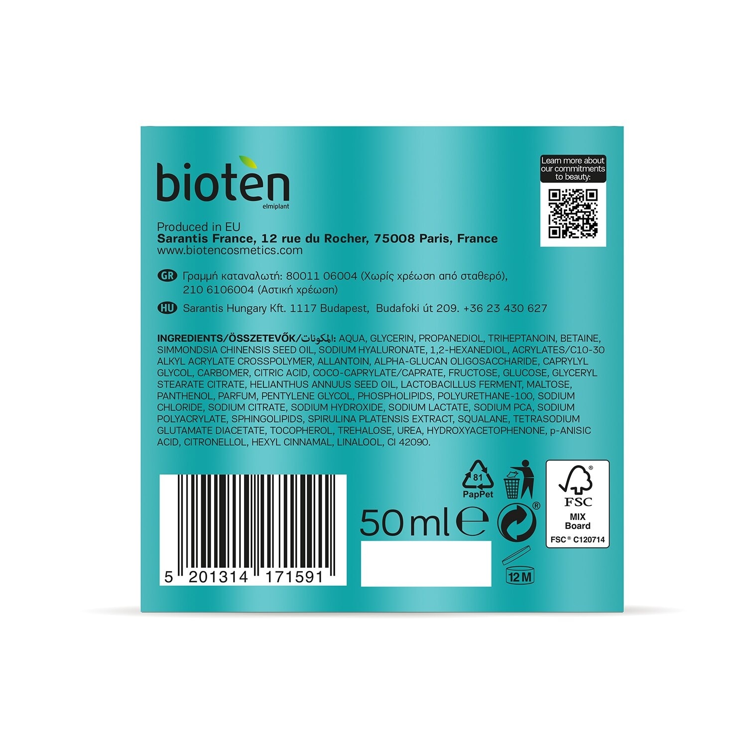 BIOTEN Day Cream Hydro X-Cell Normal/Combination 50ml