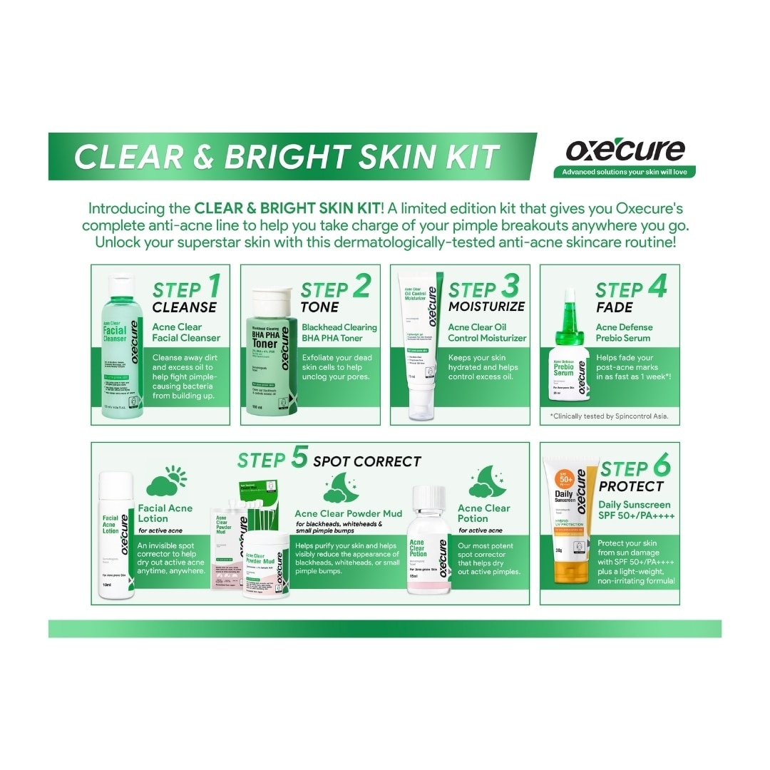 Oxecure Clear & Bright Skin Kit VVIP Set