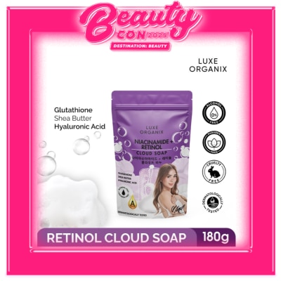 LUXE ORGANIX LUXE ORGANIX NIACINAMIDE + RETINOL CLOUD SOAP 180G