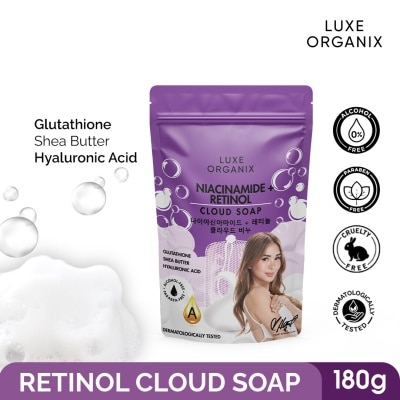 LUXE ORGANIX LUXE ORGANIX NIACINAMIDE + RETINOL CLOUD SOAP 180G