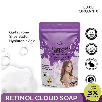 LUXE ORGANIX LUXE ORGANIX NIACINAMIDE + RETINOL CLOUD SOAP 180G