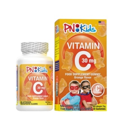 PN KIDS PN KIDS Vitamin C Food Supplement Gummy Orange Flavor 30s 30mg