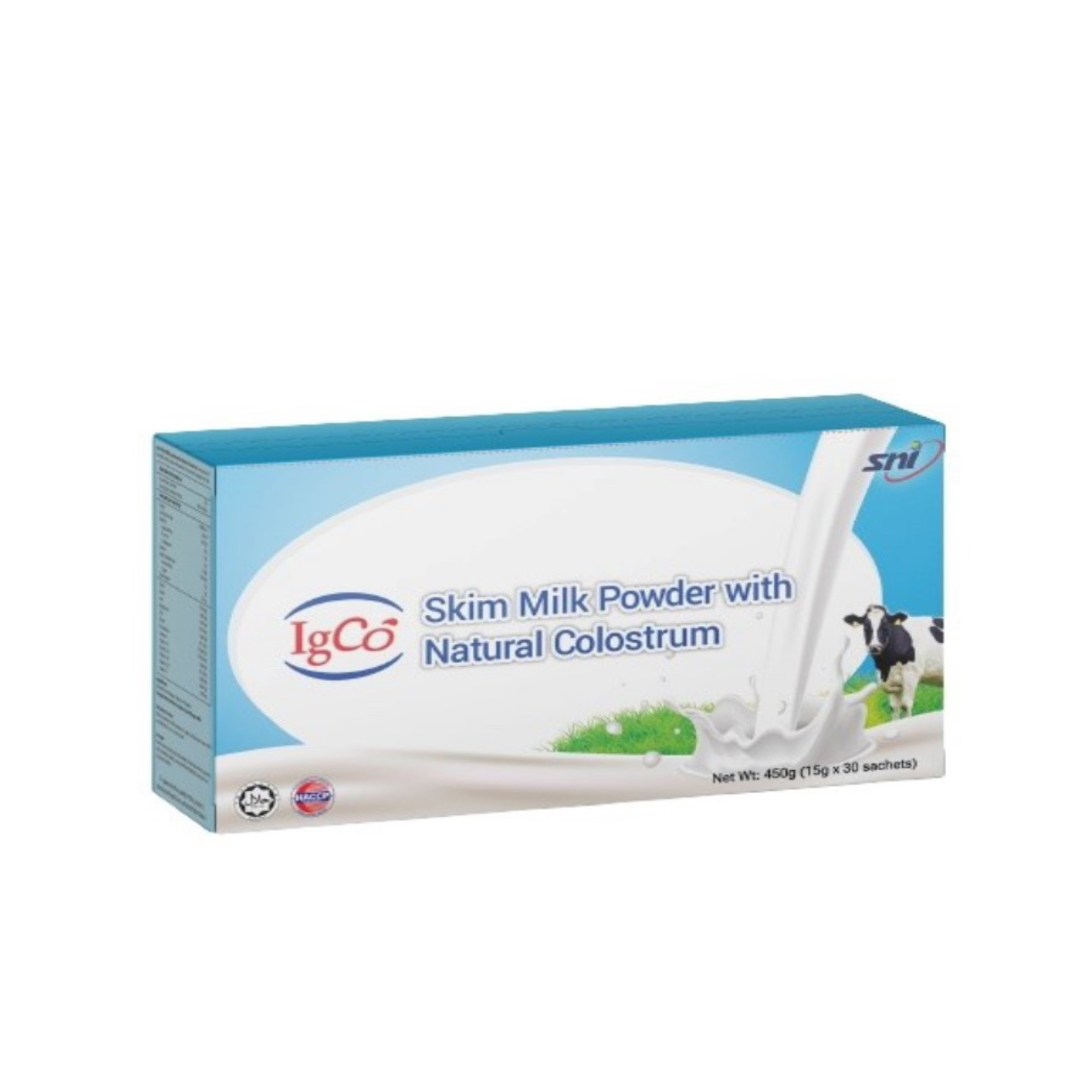 IGCO Skim Milk Powder With Natural Colustrum 450g (15g x 30 sachets)