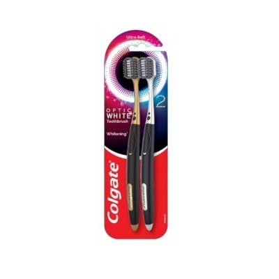 COLGATE COLGATE Optic White O2 Toothbrush 2 Pack (Ultra Soft)