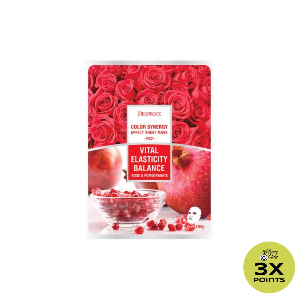 DEOPROCE Color Synergy Effect Sheet Mask Red 20g