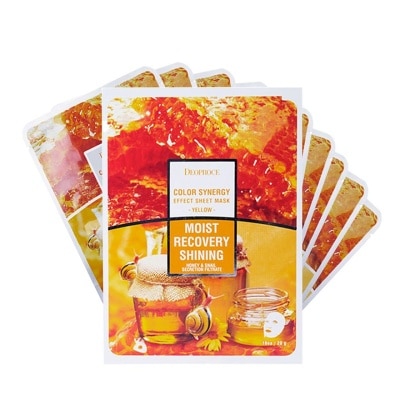 DEOPROCE DEOPROCE Color Synergy Effect Sheet Mask 1 Box Yellow 20g