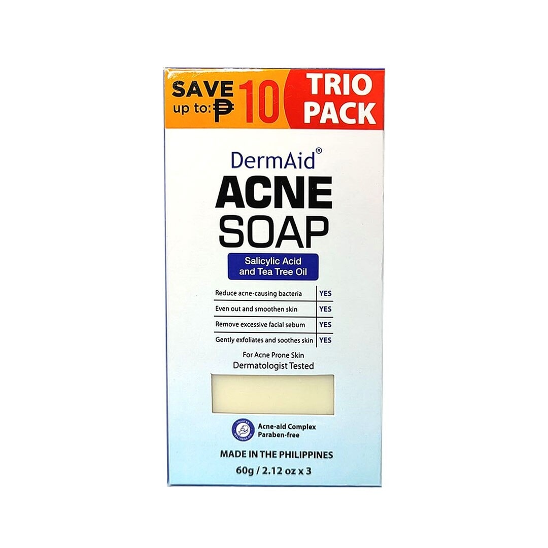 DERMAID Acne Soap Trio Pack 60g 3s