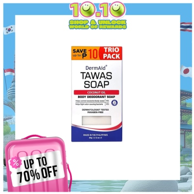 DERMAID DERMAID Tawas Soap Trio Pack 60g 3s