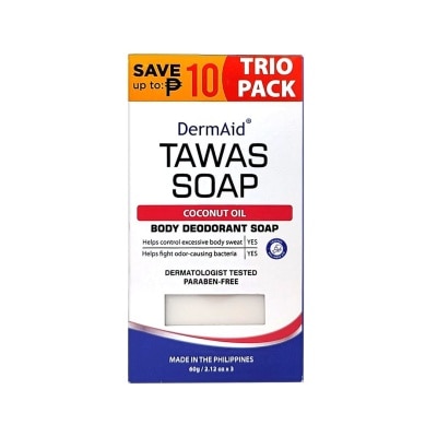 DERMAID DERMAID Tawas Soap Trio Pack 60g 3s