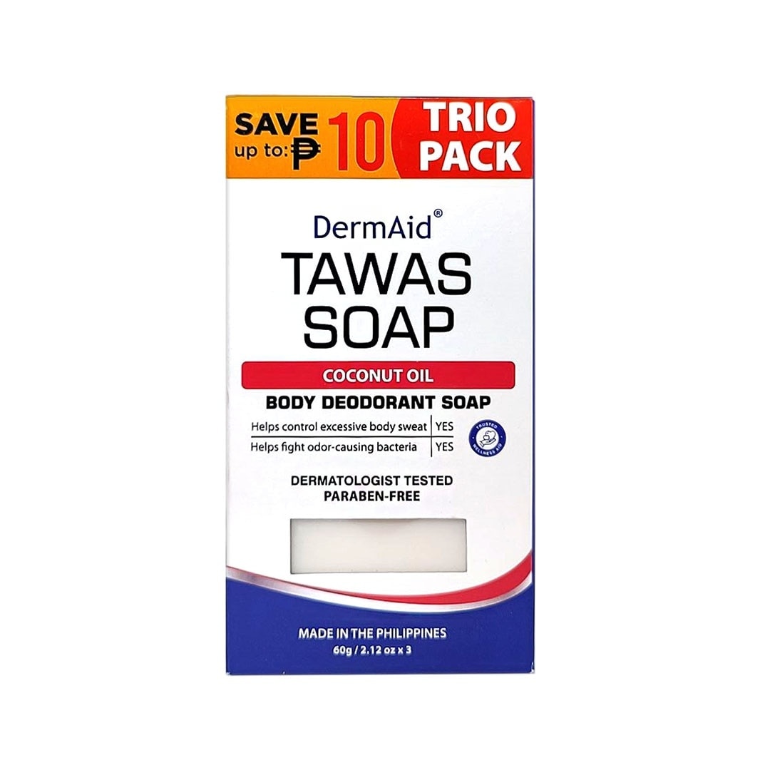 DERMAID Tawas Soap Trio Pack 60g 3s