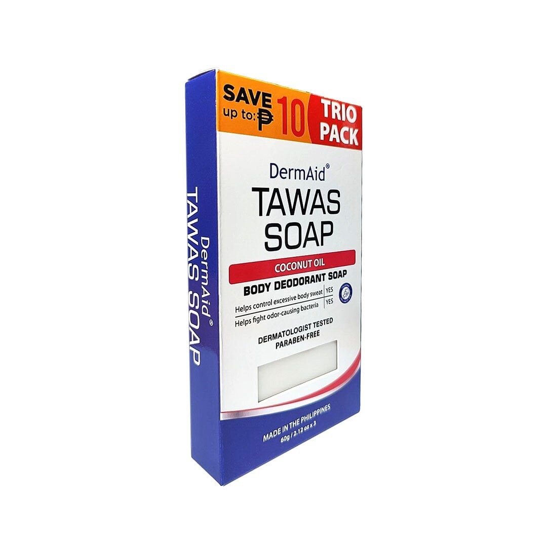 DERMAID Tawas Soap Trio Pack 60g 3s