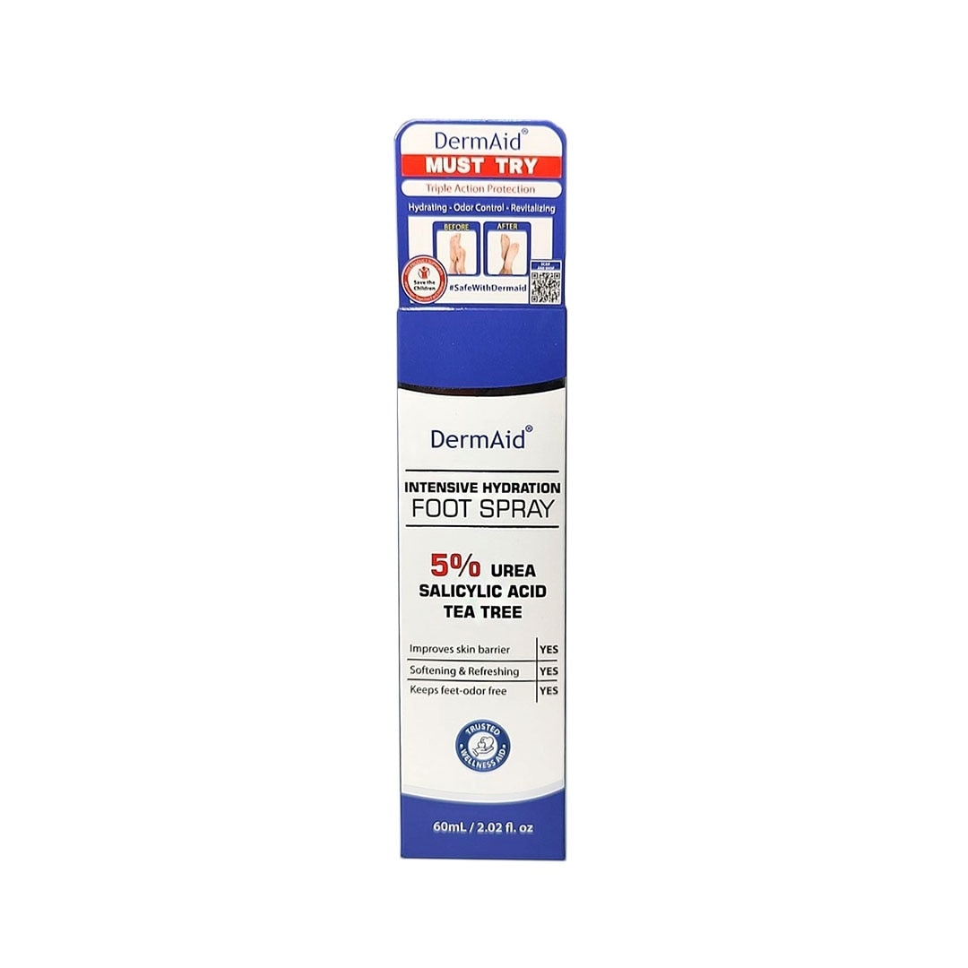 DERMAID Foot Spray 60ml Salicylic Acid And Tea Tree