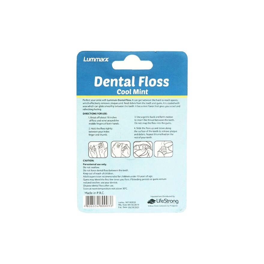 LUMMARX Dental Floss Mint And Waxed