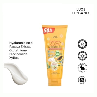 LUXE ORGANIX LUXE ORGANIX Papaya Gluta Whitening Gel Triple Serum Boost 300ml