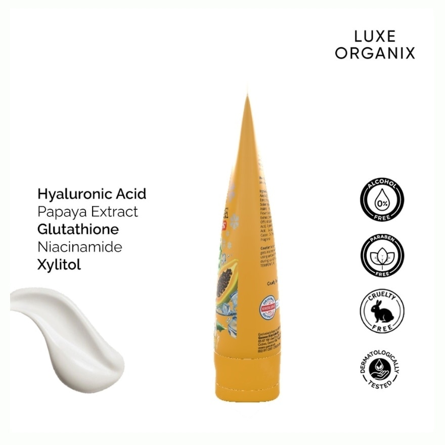 LUXE ORGANIX Papaya Gluta Whitening Gel Triple Serum Boost 300ml