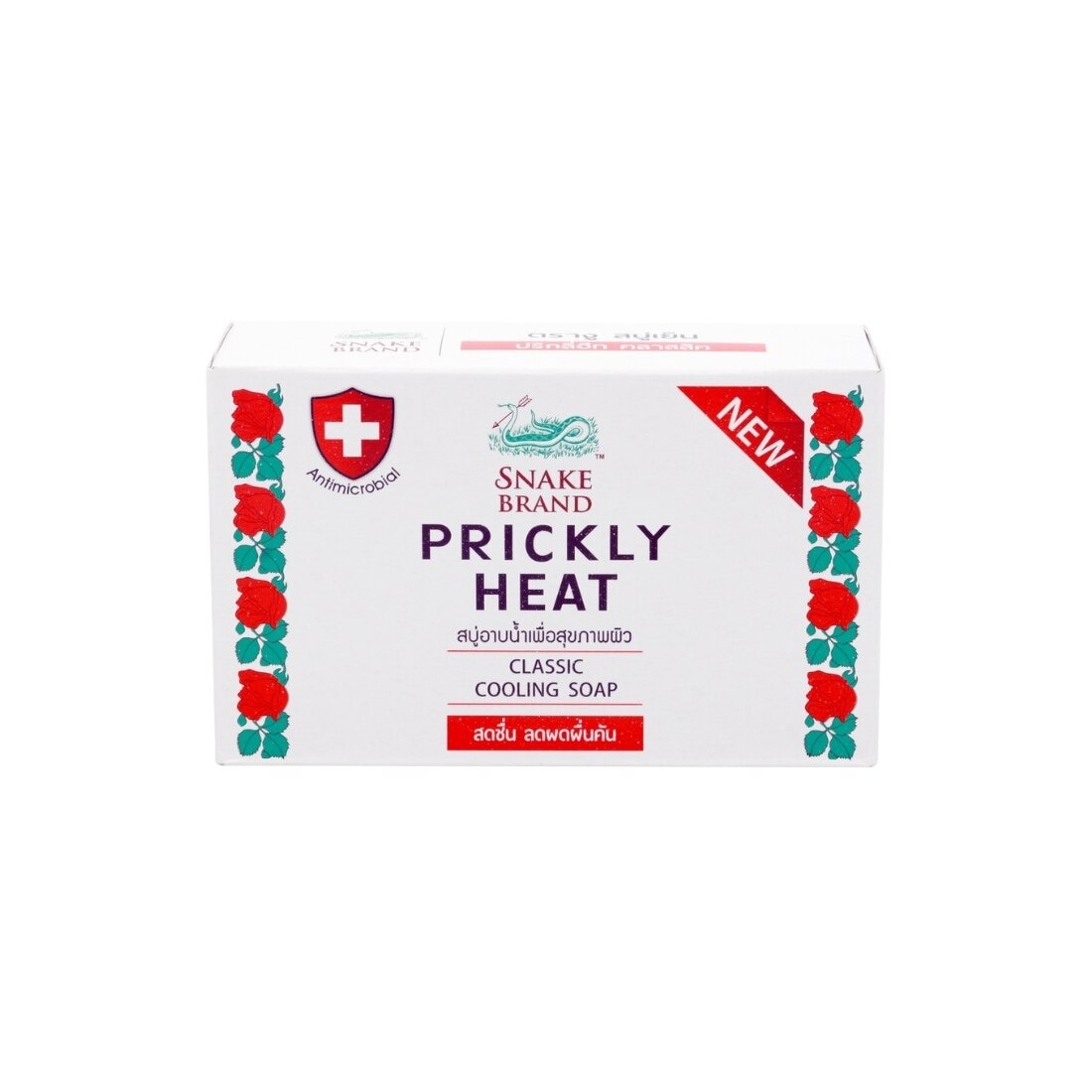 SNAKE BRAND Prickly Heat Classic Cooling Soap 100g