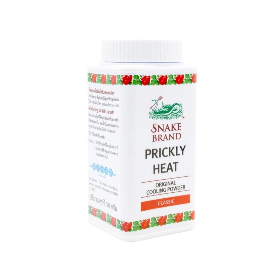 SNAKE BRAND Prickly Heat Original Cooling Powder Classic 50g