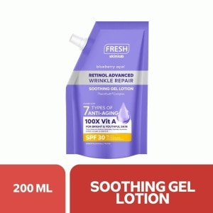 GWP FRESH Skinlab Blueberry Acai Retinol Advanced Wrinkle Repair Soothing Gel Lotion SPF30 200ml