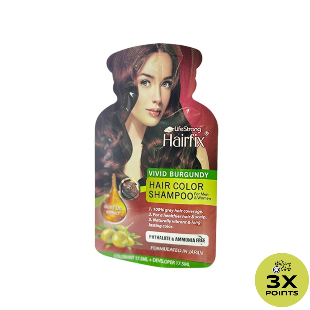 HAIRFIX Hair Color Shampoo 35ml Vivid Burgundy