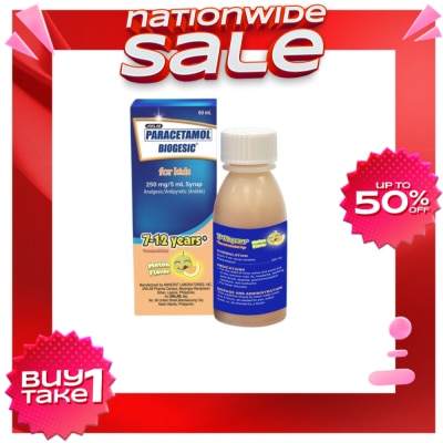 BIOGESIC BIOGESIC MLN 250mg Syrup 1 Bottle 60ml