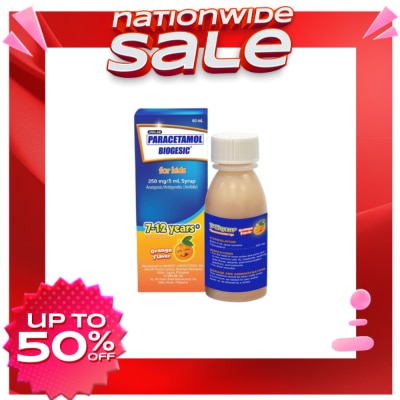 BIOGESIC BIOGESIC ORG 250mg Syrup 1 Bottle 60ml