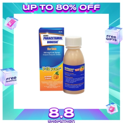 BIOGESIC BIOGESIC ORG 250mg Syrup 1 Bottle 60ml