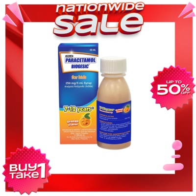 BIOGESIC BIOGESIC ORG 250mg Syrup 1 Bottle 60ml