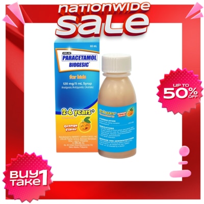 BIOGESIC BIOGESIC ORG 120mg Syrup 1 Bottle 60ml