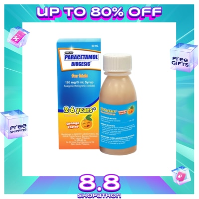 BIOGESIC BIOGESIC ORG 120mg Syrup 1 Bottle 60ml