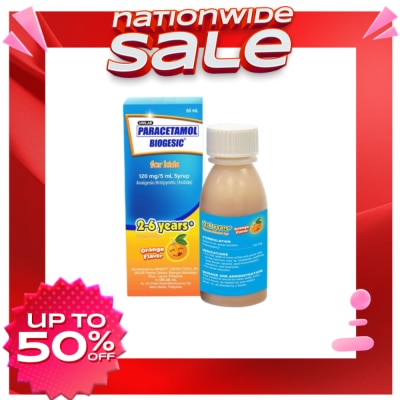 BIOGESIC BIOGESIC ORG 120mg Syrup 1 Bottle 60ml