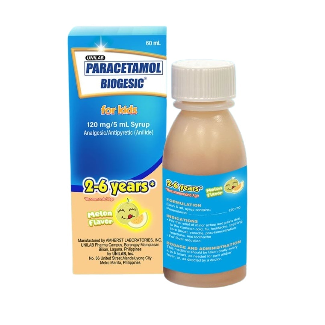 BIOGESIC MLN 120mg Syrup 1 Bottle 60ml