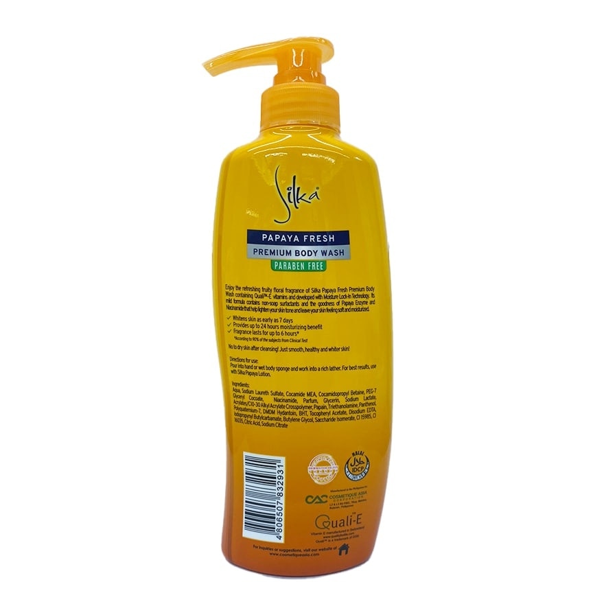 SILKA Papaya Fresh Body Wash 500ml